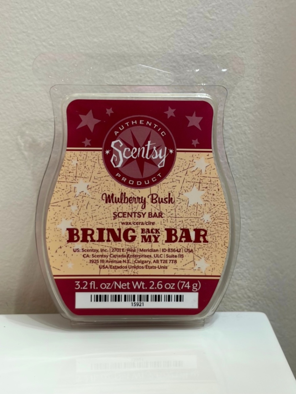 Scentsy Mulberry Bush Wax Bar